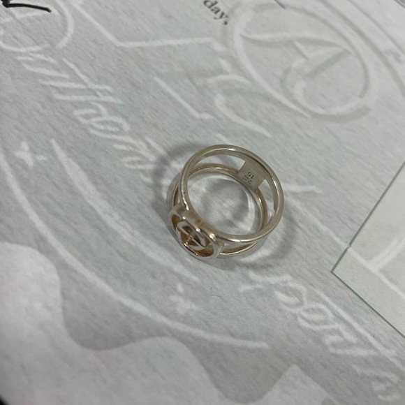 Authentic GUCCI Sterling silver ring size 7 with certificate - Picture 6 of 7